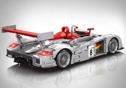 Závodní automobil Audi R8 LM-P 24 h Le Mans YC-23044 Bole Brick 1:10