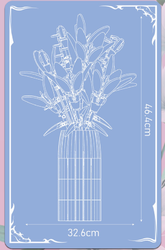 Váza s kvetmi Mould King - Flower World
