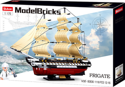 Famous American ship USS Constitution - Sluban M38-B0836 - Model Bricks