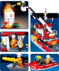 Fire rescue boat Sluban M38-B0630 - Fire