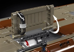 Mobilní R/C raketové odpalovací zažízení MLV-8x4 Mould King 20044 - Military - kopie