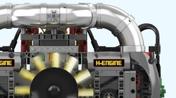 Automobilový motor Boxer Mould King 10181 - MKing Engine