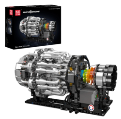Letecký proudový motor Mould King 10216 - MKing Engine