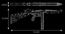 Machine gun Thompson Mould King 14022 - Military