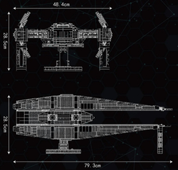 Vesmírná loď Tie Silencer Mould King 21025 - MK Space