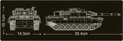 Německý tank Leopard 2 Mould King 20020 - Military