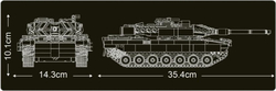 Německý tank Leopard 2 R/C Mould King 20020 - Military