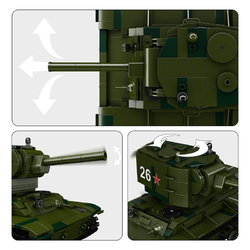 Sovětský těžký tank KV-2 R/C Mould King 20026 - Military