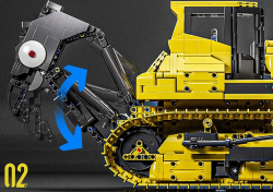 R/C Buldozer PR766 Mould King 17049 - Technika