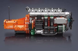 Řadový 6válcový motor Scania s převodovkou MK 10200 MK Engine