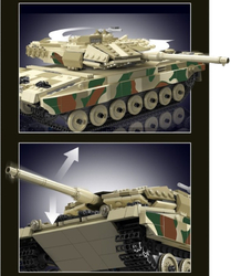 Německý tank Leopard 2 R/C Mould King 20020 - Military