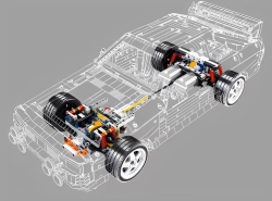Rennwagen Audi R8 LM-P 24h Le Mans YC-23044 Bole Brick 1:10 - kopie