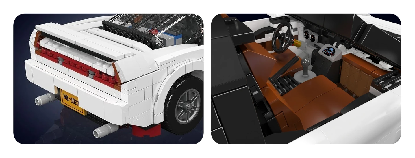 Automobil Jaguar XK 140 OTS Mould King 10236 - Creative Idea 1:12 - kopie - kopie