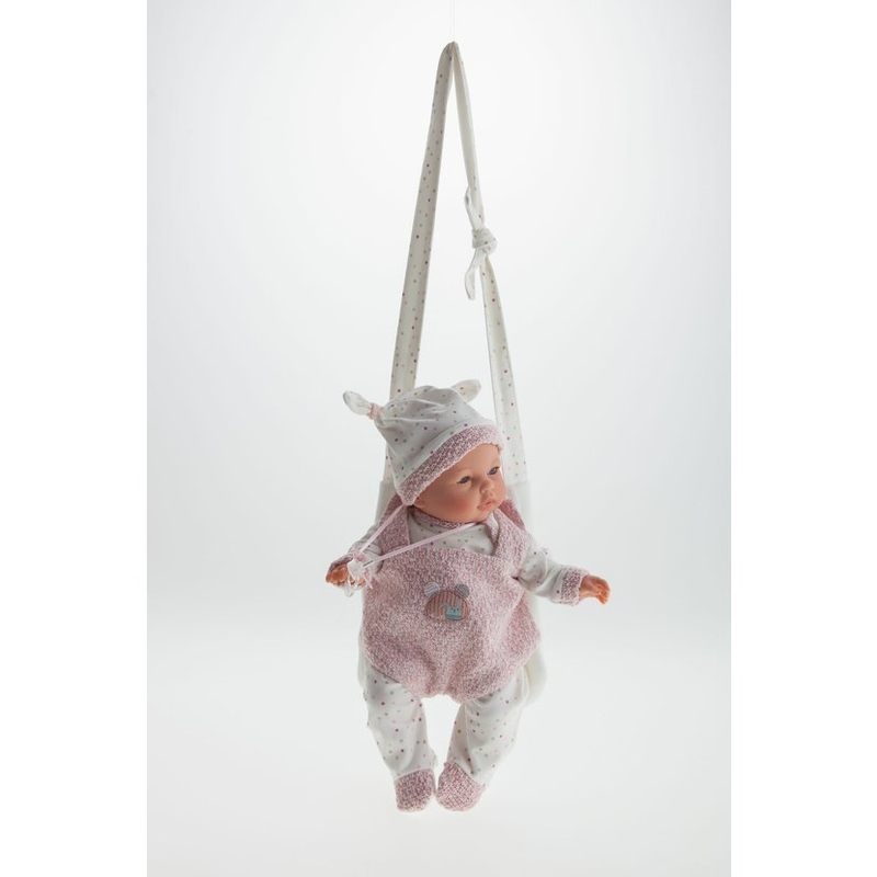 Antonio Juan 14156 BIMBA - mrkací panenka miminko se zvuky a měkkým látkovým tělem - 37 cm