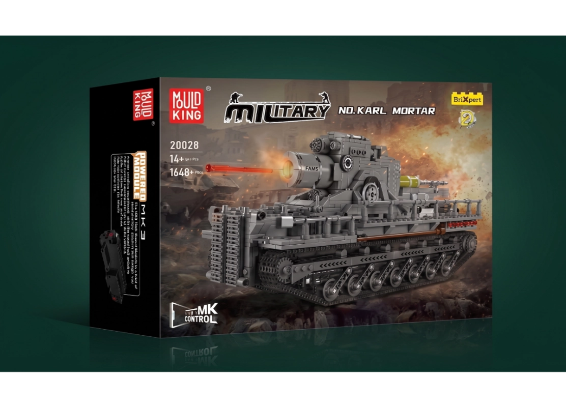 Deutsches Halbkettenfahrzeug Sd.Kfz.7 mit Flak Mould King 20048 - kopie