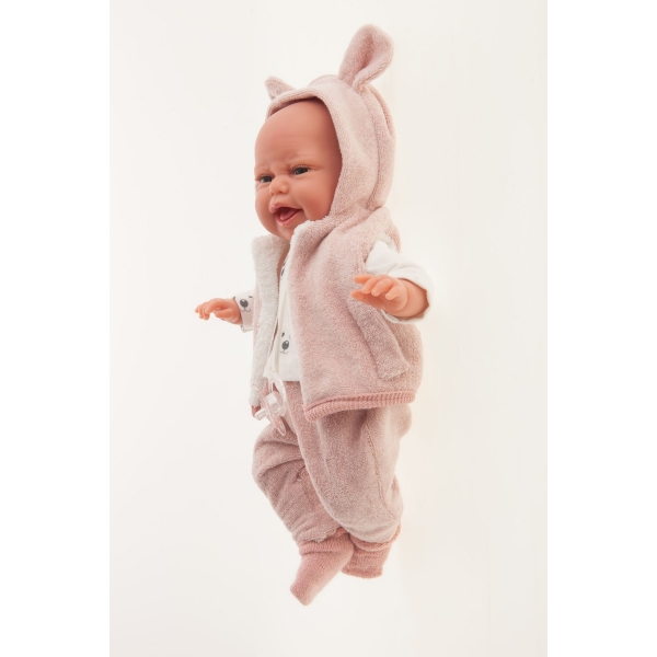 Antonio Juan 70150 CLARA- realistická panenka miminko se zvuky a měkkým látkovým tělem - 34 cm