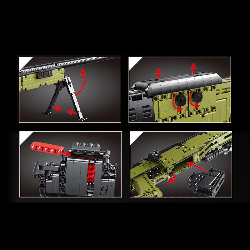 Odstřelovací puška AWM Mould King -14010 - Military