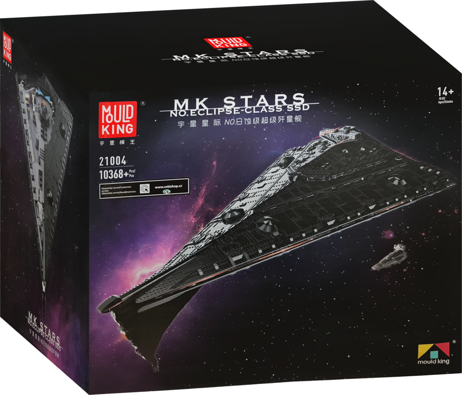 Vesmírná loď No. Eclipse Class SSD Ničitel Mould King 21004 - MK Stars