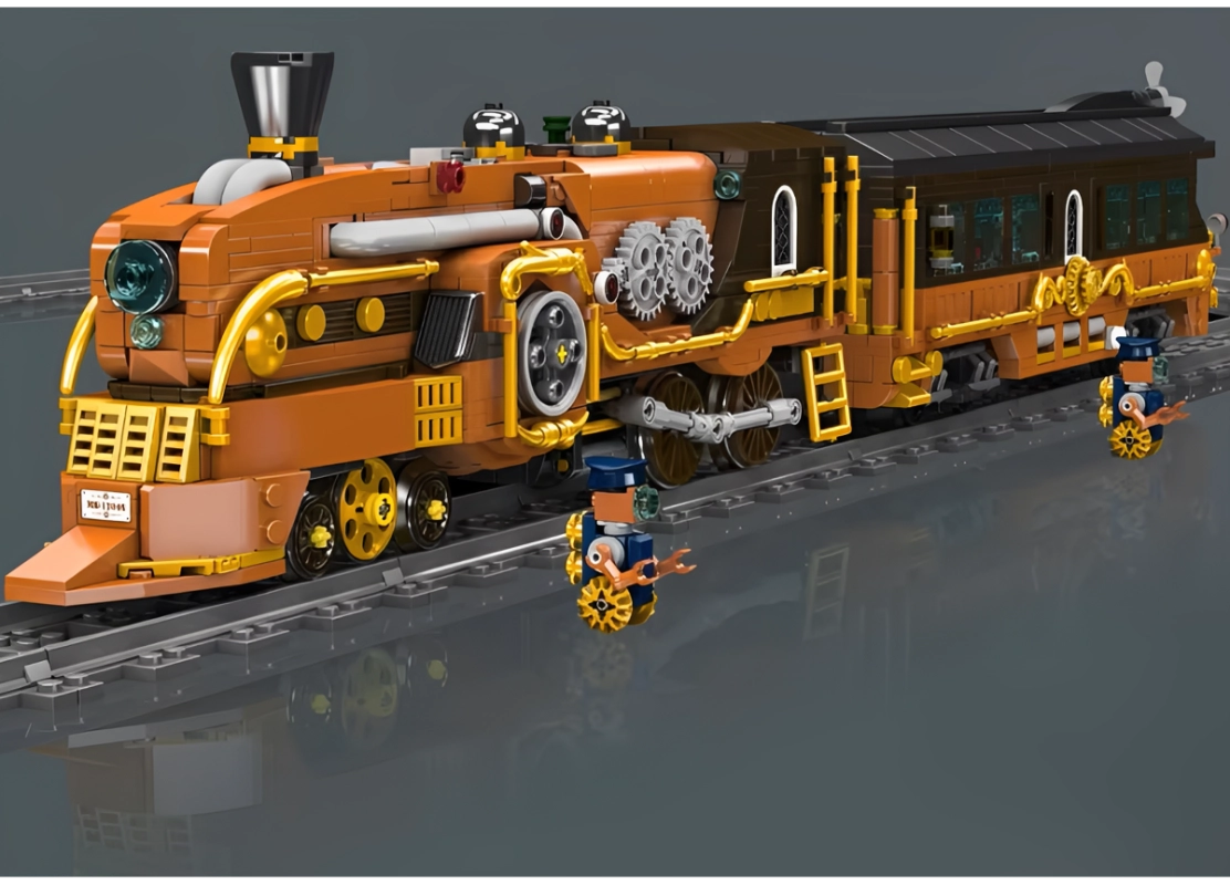 Steampunk vlak Mould King 12046 - World Railway 