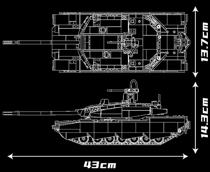 Modellabmessungen – Diagramm